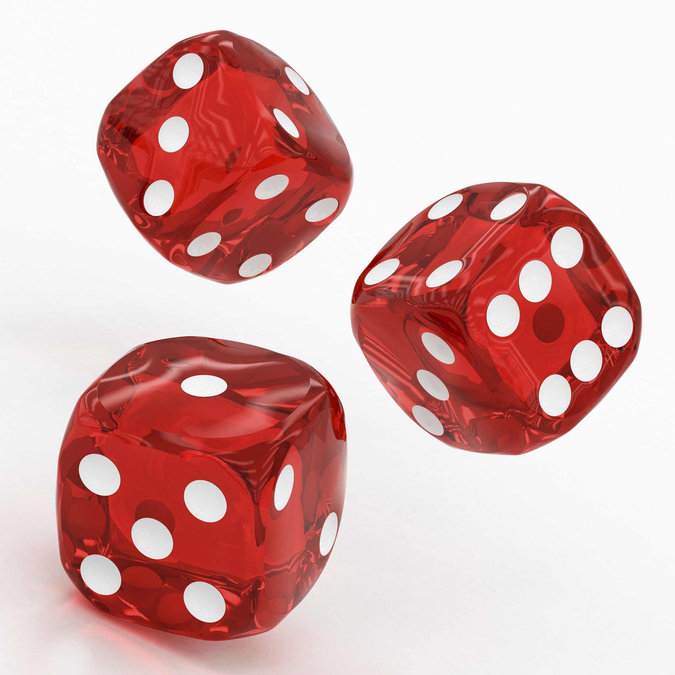 Dice D6 red