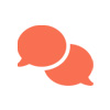 Two speech bubbles
